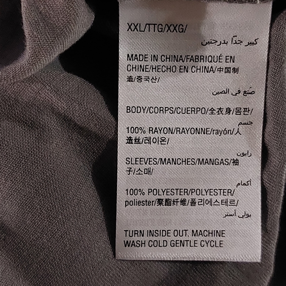 I.N.C International Concept Ladies Gray Silver Sequin Longsleeve Blouse Size XXL - Picture 6 of 11